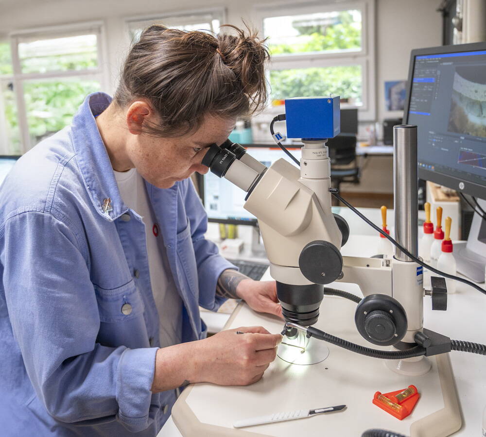 Mit der Farbanalyse können sämtliche Schichten rekonstruiert werden. 