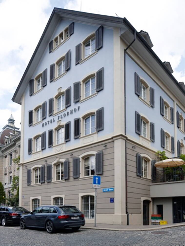 Das Hotel Florhof in der Zürcher Altstadt: neuer Glanz dank eines mineralischen Feinputzes plus Neuanstrich